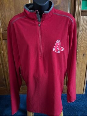 Antigua Red Sox Quarter-Zip Pullover